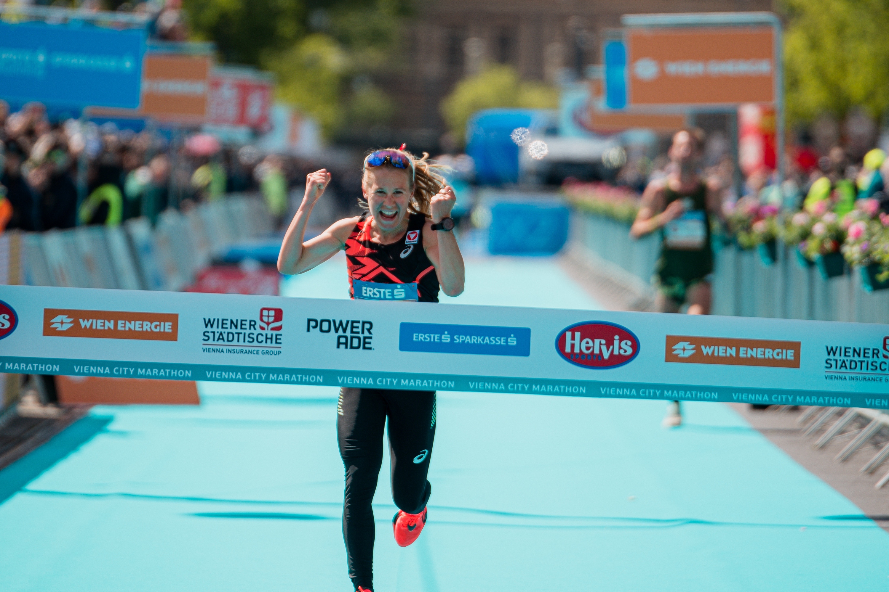 Julia Mayer als beste Österreicherin beim VCM 2024. Bild: VCM / Jenia Symonds