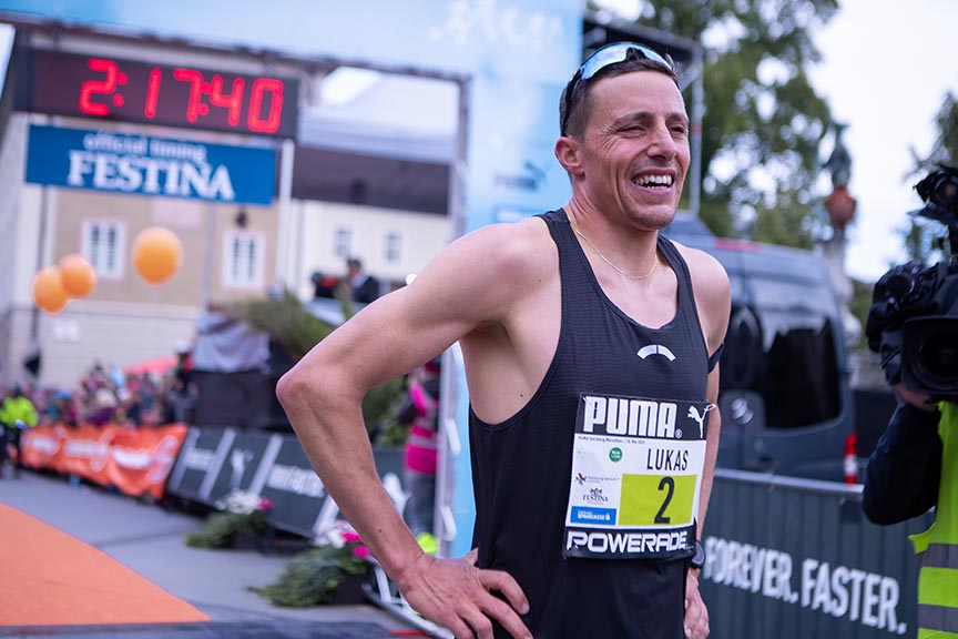 Lukas Hollaus. Bild. Theresa Marka / Salzburg Marathon