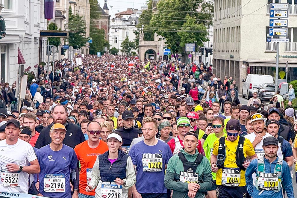 Der Salzburg Marathon bewegte Tausende Läufer*innen. Bild: SIP