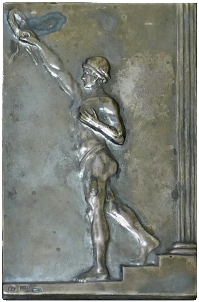 Marathon-Siegesmedaille von Otto Pensl 1925.
