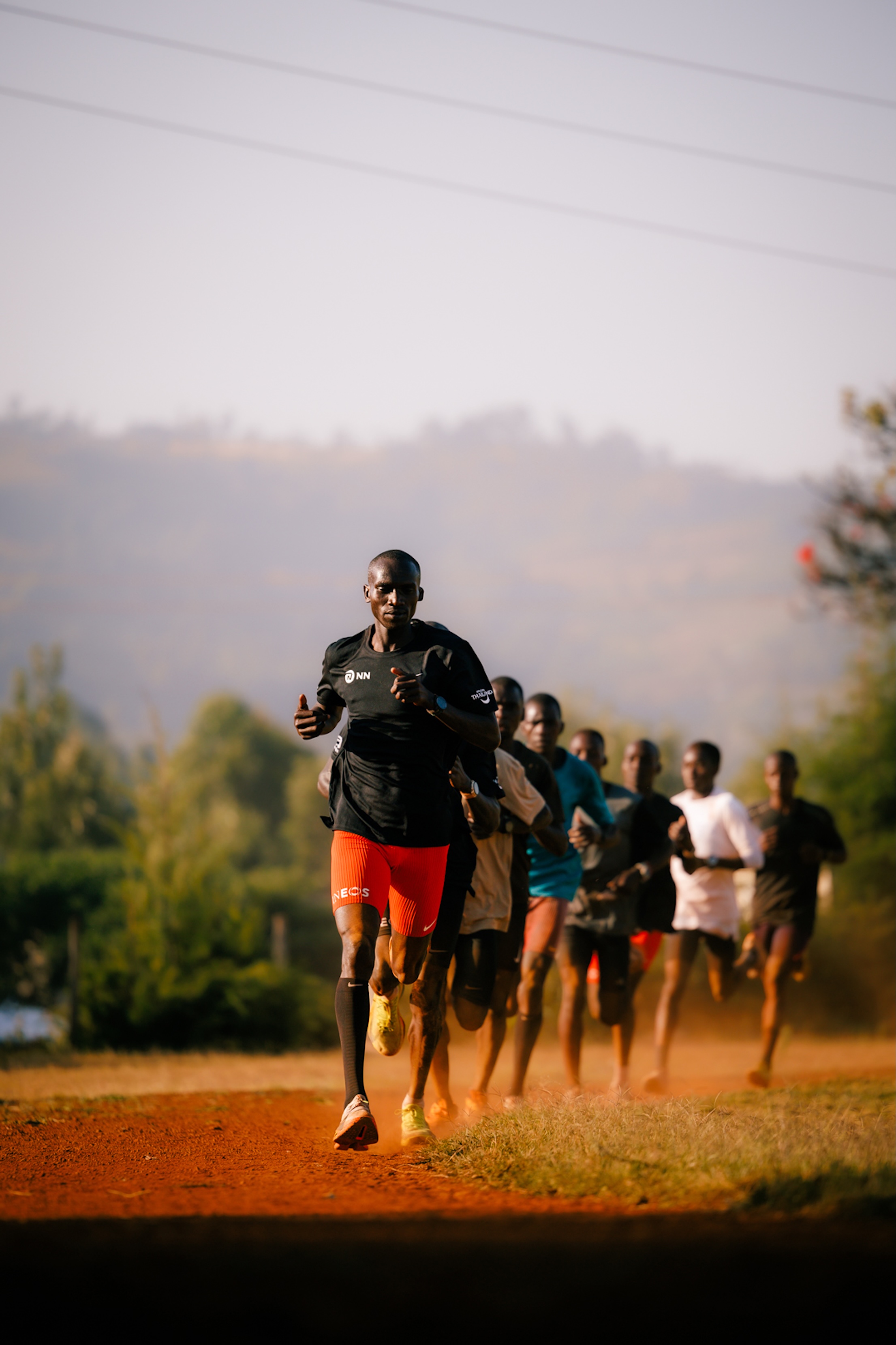 Joshua Cheptegei bereitet sich in seiner Heimat in Uganda auf den Amsterdam-Marathon vor. Foto: NN Running Team