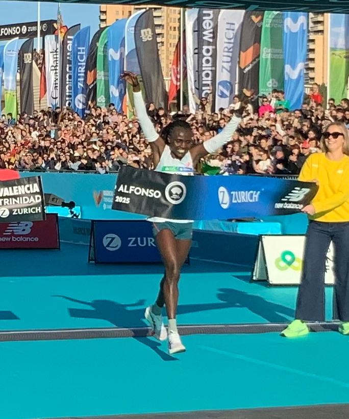 Joyciline Jepkosgei lief in Valencia die Jahresweltbestzeit. Foto: Helmut Winter