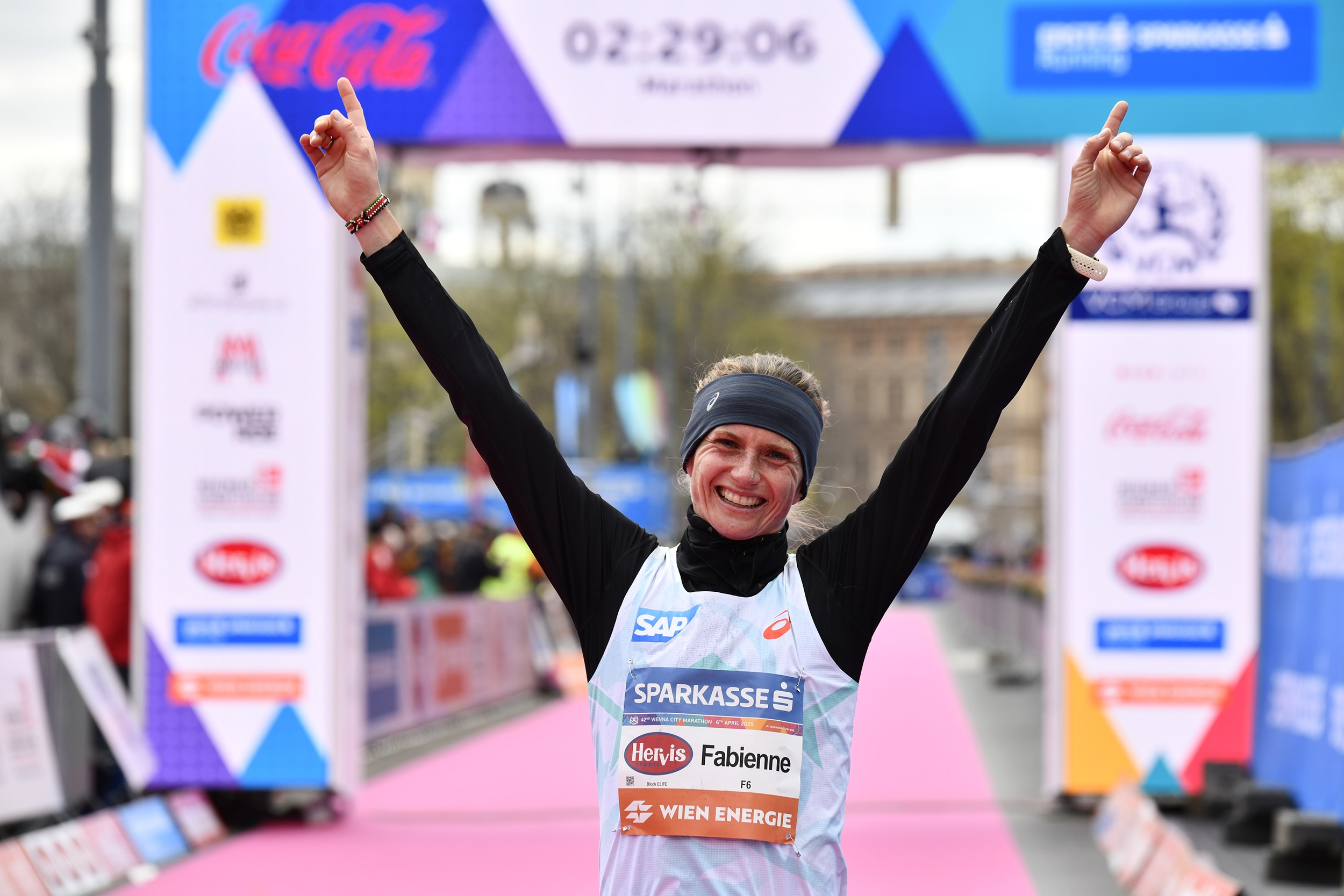 Fabienne Königstein war bereits im April Vierte beim Vienna City Marathon und lief dann in Berlin eine starke Bestzeit. Foto: Jenia Symonds / VCM